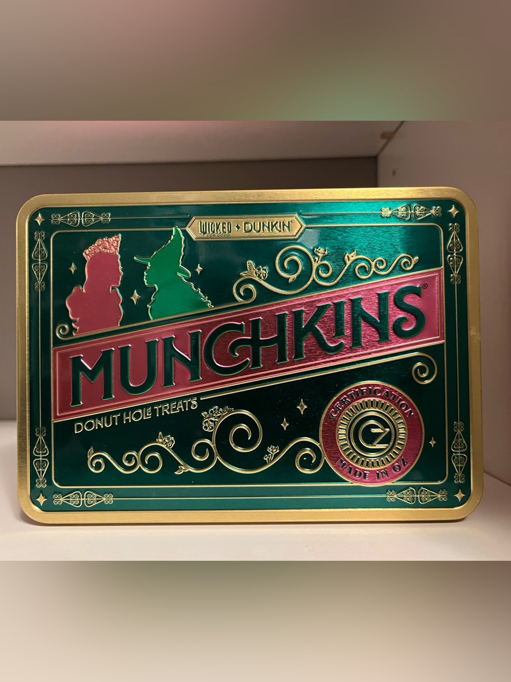 Limited Edition Dunkin WICKED Munchkin Tin